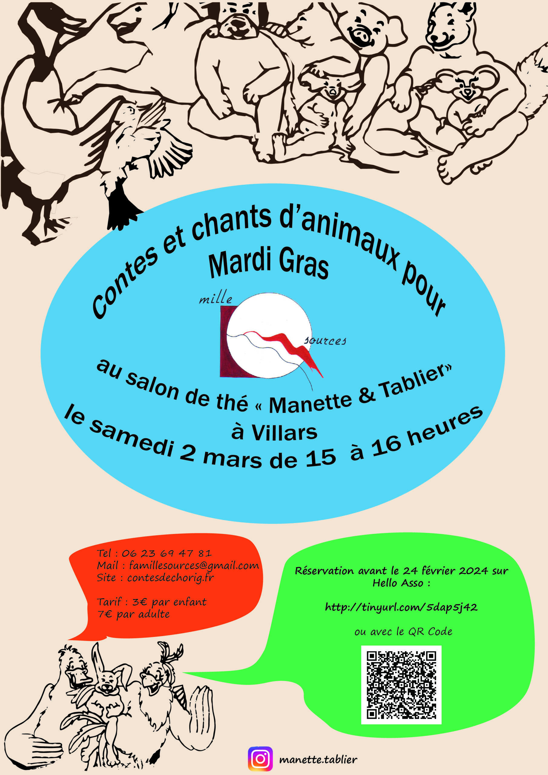 Contes Et Chants Danimaux Le Mar Au Salon De Th Manette Et